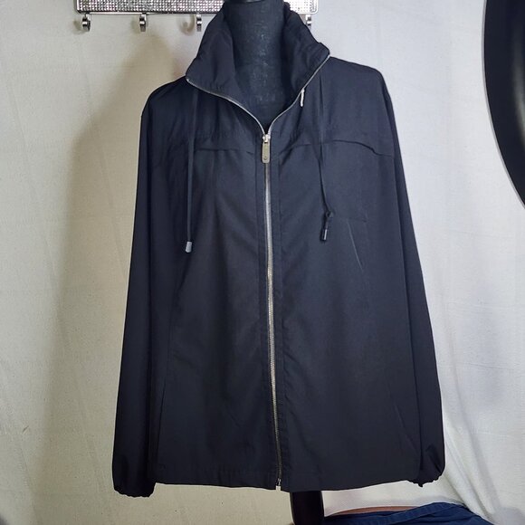 Zenergy Chicos Black Poly Span Elastic Cuff Hidden Hood Jacket Chico Sz 3 US XL - Picture 1 of 16